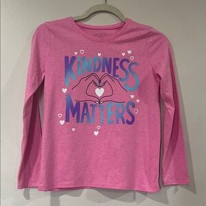 THE CHILDREN’S PLACE Girls Pink Long Sleeve T-shirt. Size 10/12 (Large). NWT